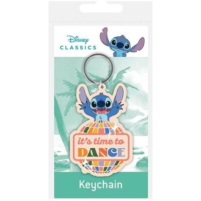Pyramid Schlüsselanhänger, Portachiavi Disney Stitch Time to Dance, Mehrfarbig Pyramid Schlüsselanhänger, Portachiavi Disney Stitch Time to Dance, Mehrfarbig