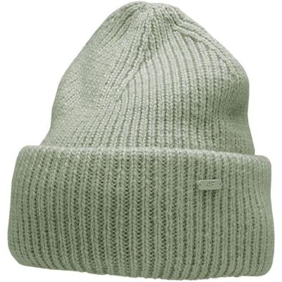 4F, Damen, Mütze, Damenmütze Mint Melange H4Z22 CAD005 47M (S), Grün, (M, S) 4F, Damen, Mütze, Damenmütze Mint Melange H4Z22 CAD005 47M (S), Grün, (M, S)
