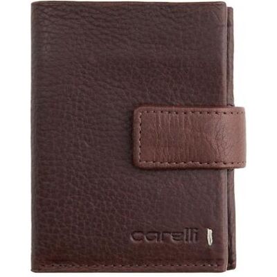 Giorgio Carelli, Damen, Portemonnaie, Unisex Geldbörse, klein mit Lasche, RFID, Braun Giorgio Carelli, Damen, Portemonnaie, Unisex Geldbörse, klein mit Lasche, RFID, Braun