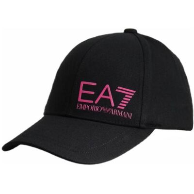 Giorgio Armani Emporio Armani, Unisex, Cap, EA7 Black Baseball Cap - 247088 CC010 28521, Schwarz, Pink, (M) Giorgio Armani Emporio Armani, Unisex, Cap, EA7 Black Baseball Cap - 247088 CC010 28521, Schwarz, Pink, (M)