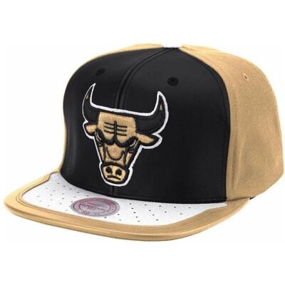 Mitchell & Ness, Herren, Cap, Day One Snapback Bulls Cap, Schwarz, Beige, Mehrfarbig Mitchell & Ness, Herren, Cap, Day One Snapback Bulls Cap, Schwarz, Beige, Mehrfarbig