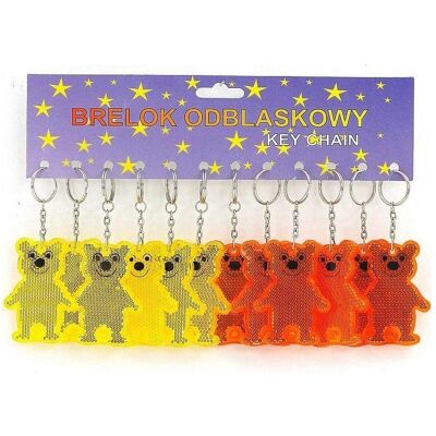 Adar, Schlüsselanhänger, Schlüsselanhänger, reflektierender Teddybär-Anhänger, 7 cm, 12 Stk, Mehrfarbig Adar, Schlüsselanhänger, Schlüsselanhänger, reflektierender Teddybär-Anhänger, 7 cm, 12 Stk, Mehrfarbig