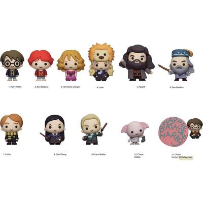 Monogram Int., Schlüsselanhänger, Harry Potter 3D PVC-Taschenanhänger Series 12 Display (24), Mehrfarbig Monogram Int., Schlüsselanhänger, Harry Potter 3D PVC-Taschenanhänger Series 12 Display (24), Mehrfarbig