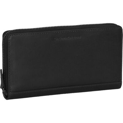The Chesterfield Brand, Damen, Portemonnaie, Wax Pull Up Geldbörse RFID Schutz Leder 19 cm, Schwarz The Chesterfield Brand, Damen, Portemonnaie, Wax Pull Up Geldbörse RFID Schutz Leder 19 cm, Schwarz