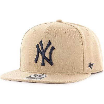 '47, Herren, Cap, MLB New York Yankees No Shot CAPTAIN KHAKI OSFA, Schwarz, Beige '47, Herren, Cap, MLB New York Yankees No Shot CAPTAIN KHAKI OSFA, Schwarz, Beige