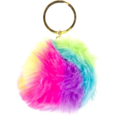 LG Imports, Schlüsselanhänger, Flauschiger Schlüsselanhänger Regenbogenball, 12Stk., Mehrfarbig LG Imports, Schlüsselanhänger, Flauschiger Schlüsselanhänger Regenbogenball, 12Stk., Mehrfarbig