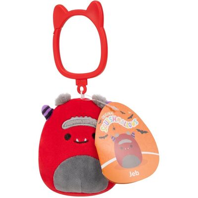 Squishmallows, Unisex, Schlüsselanhänger, 9 cm Halloween Clip On - Jeb, Mehrfarbig Squishmallows, Unisex, Schlüsselanhänger, 9 cm Halloween Clip On - Jeb, Mehrfarbig