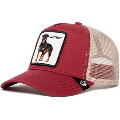 Goorin Bros, Unisex, Cap, The Baddest Boy Trucker Cap - 101-0493-RED, Rot, Beige Goorin Bros, Unisex, Cap, The Baddest Boy Trucker Cap - 101-0493-RED, Rot, Beige