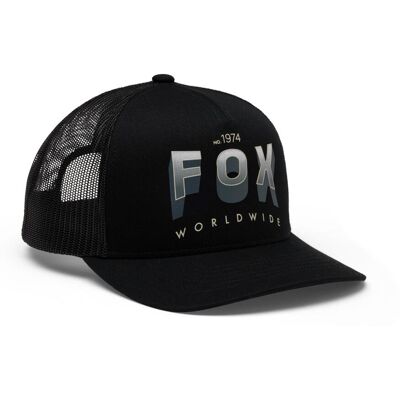 Fox, Herren, Cap, Block Mesh Trucker Hat, Schwarz, (One Size) Fox, Herren, Cap, Block Mesh Trucker Hat, Schwarz, (One Size)