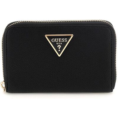 Guess Damen, Portemonnaie, Laurel II SLG Medium Zip Around Wallet, Schwarz Guess Damen, Portemonnaie, Laurel II SLG Medium Zip Around Wallet, Schwarz