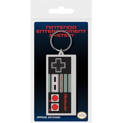 Pyramid Schlüsselanhänger, Nintendo Rubber Schlüsselanhänger NES Controller 6 cm, Mehrfarbig Pyramid Schlüsselanhänger, Nintendo Rubber Schlüsselanhänger NES Controller 6 cm, Mehrfarbig