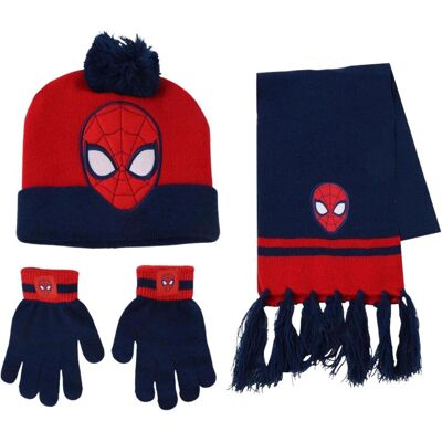 Spiderman, Unisex, Schal, Spider-Man Mütze, Schal Und Handschuhe Blau 3 Stücke, Blau Spiderman, Unisex, Schal, Spider-Man Mütze, Schal Und Handschuhe Blau 3 Stücke, Blau