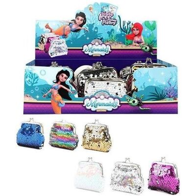 Toi-Toys, Mädchen, Portemonnaie, Retro-Geldbörse mit Pailletten, Mehrfarbig Toi-Toys, Mädchen, Portemonnaie, Retro-Geldbörse mit Pailletten, Mehrfarbig