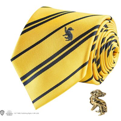 Cinereplicas, Krawatte + Fliege, Harry Potter: Hufflepuff - mit Ansteck-Pin, Gelb, Schwarz Cinereplicas, Krawatte + Fliege, Harry Potter: Hufflepuff - mit Ansteck-Pin, Gelb, Schwarz