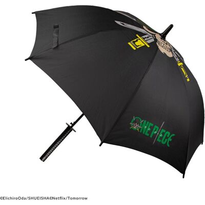 Cinereplicas, Herren, Regenschirm, One Piece Regenschirm Zoro Black Sword, Schwarz Cinereplicas, Herren, Regenschirm, One Piece Regenschirm Zoro Black Sword, Schwarz