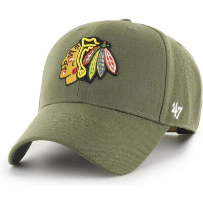 47 Brand, Herren, Cap, NHL Chicago Blackhawks, Grün, (One Size) 47 Brand, Herren, Cap, NHL Chicago Blackhawks, Grün, (One Size)