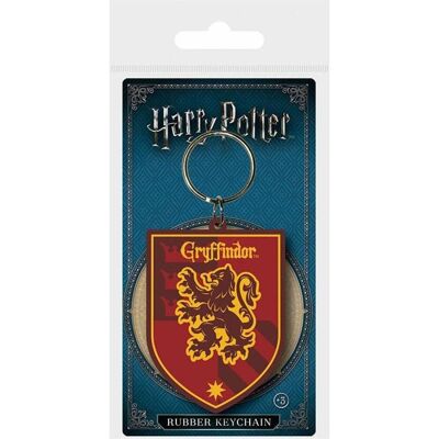 Pyramid Schlüsselanhänger, Harry Potter Gummi Schlüsselanhänger Gryffindor 6 cm, Rot Pyramid Schlüsselanhänger, Harry Potter Gummi Schlüsselanhänger Gryffindor 6 cm, Rot
