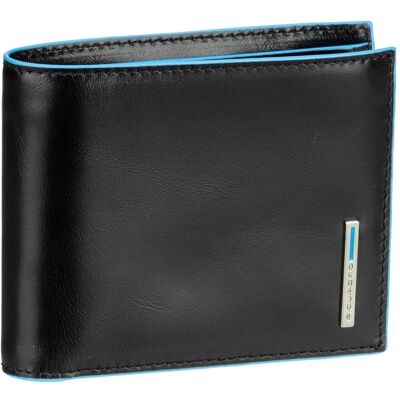 Piquadro, Herren, Portemonnaie, Blue Square - Herrenbrieftasche mit Klapp-Ausweisfenster und Münzfach, Schwarz Piquadro, Herren, Portemonnaie, Blue Square - Herrenbrieftasche mit Klapp-Ausweisfenster und Münzfach, Schwarz