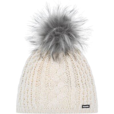 Eisbär, Unisex, Mütze, Afra Lux, Weiss, Grau, (One Size) Eisbär, Unisex, Mütze, Afra Lux, Weiss, Grau, (One Size)