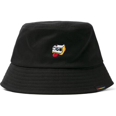Polaroid, Damen, Hut, Bucket Hats, Schwarz Polaroid, Damen, Hut, Bucket Hats, Schwarz