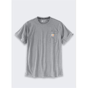 Carhartt, Herren, Shirts, Force Mid Pocket Heather Grey T-Shirt, Grau, (XXL) Carhartt, Herren, Shirts, Force Mid Pocket Heather Grey T-Shirt, Grau, (XXL)