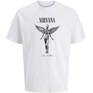 Jack & Jones, Herren, Shirts, Jprblunirvana Ss Tee, Weiss, (XL) Jack & Jones, Herren, Shirts, Jprblunirvana Ss Tee, Weiss, (XL)