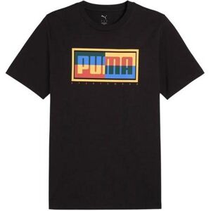 Puma Herren, Shirts, Graphic Box Tee Schwarzes T-Shirt, Schwarz, (L) Puma Herren, Shirts, Graphic Box Tee Schwarzes T-Shirt, Schwarz, (L)