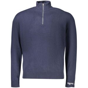 Pepe Jeans, Herren, Pullover, Blue Cotton Men Sweater, Blau, (M) Pepe Jeans, Herren, Pullover, Blue Cotton Men Sweater, Blau, (M)