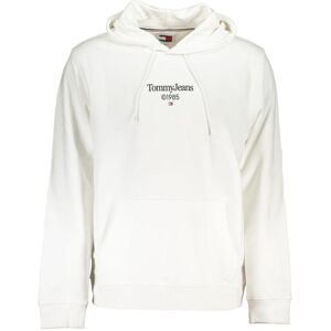 Tommy Hilfiger Herren, Pullover, White Cotton Men's Sweatshirt with Hood, Weiss, (XXL) Tommy Hilfiger Herren, Pullover, White Cotton Men's Sweatshirt with Hood, Weiss, (XXL)