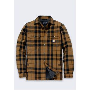 Carhartt, Herren, Hemden, Relaxed Fit Flannel Sherpa Tussenjas heren Bruin dessin L, Braun, (L) Carhartt, Herren, Hemden, Relaxed Fit Flannel Sherpa Tussenjas heren Bruin dessin L, Braun, (L)