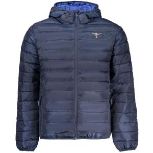 Accademia Militare, Herren, Winterjacken, Blu Polyester Men's Jacket, Blau, (S) Accademia Militare, Herren, Winterjacken, Blu Polyester Men's Jacket, Blau, (S)
