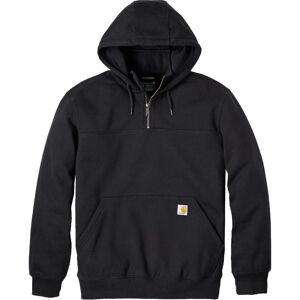 Carhartt, Herren, Pullover, Felpa Pesante con Zip a Quarto, Schwarz, (S) Carhartt, Herren, Pullover, Felpa Pesante con Zip a Quarto, Schwarz, (S)