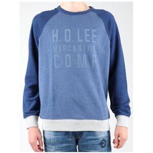 Lee, Herren, Pullover, Graphic Crew SWS L80ODELR Sweatshirt, Blau, (XL) Lee, Herren, Pullover, Graphic Crew SWS L80ODELR Sweatshirt, Blau, (XL)