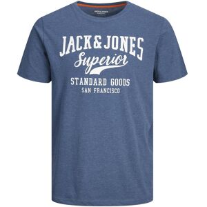 Jack & Jones, Herren, Shirts, Logo T-Shirt, Blau, (M) Jack & Jones, Herren, Shirts, Logo T-Shirt, Blau, (M)