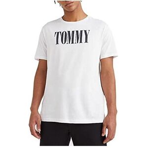 Tommy Hilfiger Herren, Pullover, T-Shirt Crew Neck Tee UM0UM02534YBR in weiss Grösse L, Weiss, (L) Tommy Hilfiger Herren, Pullover, T-Shirt Crew Neck Tee UM0UM02534YBR in weiss Grösse L, Weiss, (L)
