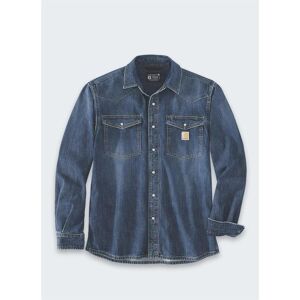 Carhartt, Herren, Hemden, Montana Denim - Entspanntes Wyatt-Hemd, Blau, (L) Carhartt, Herren, Hemden, Montana Denim - Entspanntes Wyatt-Hemd, Blau, (L)