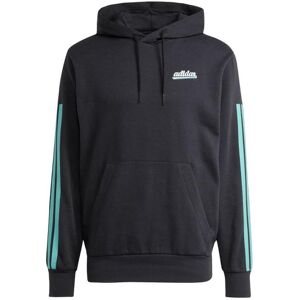 Adidas Herren, Pullover, Herren-Sweatshirt mit farbigem Schriftzug, schwarz, Schwarz, (XL) Adidas Herren, Pullover, Herren-Sweatshirt mit farbigem Schriftzug, schwarz, Schwarz, (XL)