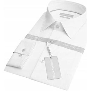 Michael Kors, Herren, Shirts, PERFORMANCE STRETCH SLIM SHIRT WHITE MD0MD91399 100 40 42, Weiss, (42) Michael Kors, Herren, Shirts, PERFORMANCE STRETCH SLIM SHIRT WHITE MD0MD91399 100 40 42, Weiss, (42)
