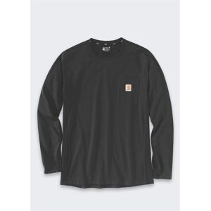 Carhartt, Herren, Hemden, Force Mittelschweres schwarzes T-Shirt mit Tasche, Schwarz, (L) Carhartt, Herren, Hemden, Force Mittelschweres schwarzes T-Shirt mit Tasche, Schwarz, (L)
