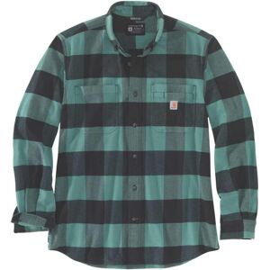 Carhartt, Herren, Hemden, Midweight Flannel L/S Plaid Shirt, Türkis, (S) Carhartt, Herren, Hemden, Midweight Flannel L/S Plaid Shirt, Türkis, (S)