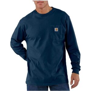 Carhartt, Herren, Shirts, Schweres T-Shirt mit Tasche in L, Blau, (S) Carhartt, Herren, Shirts, Schweres T-Shirt mit Tasche in L, Blau, (S)