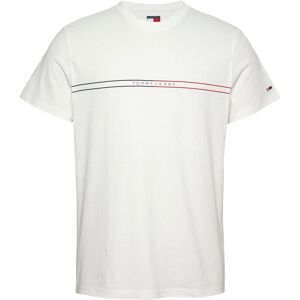 Tommy Jeans, Herren, Shirts, Tjm Slim Entry Graphic Tee Ext, Weiss, (XL) Tommy Jeans, Herren, Shirts, Tjm Slim Entry Graphic Tee Ext, Weiss, (XL)
