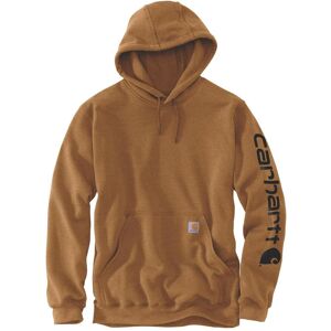 Carhartt, Herren, Pullover, Sleeve Logo Hooded Sweatshirt, Braun, (S) Carhartt, Herren, Pullover, Sleeve Logo Hooded Sweatshirt, Braun, (S)