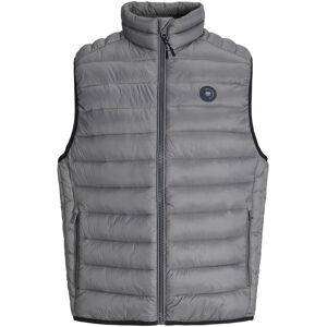 Jack & Jones, Herren, Westen, Jjebradley Light Bodywarmer Collar Noos, Grau, (L, M) Jack & Jones, Herren, Westen, Jjebradley Light Bodywarmer Collar Noos, Grau, (L, M)
