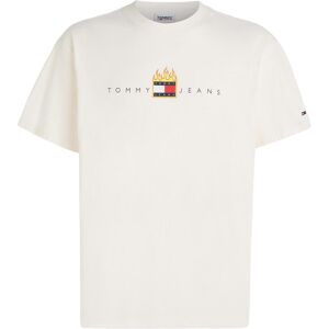 Tommy Hilfiger Herren, Shirts, Tjm Rlx Linear Fire Flag Herren T-Shirt, Weiss, (M) Tommy Hilfiger Herren, Shirts, Tjm Rlx Linear Fire Flag Herren T-Shirt, Weiss, (M)