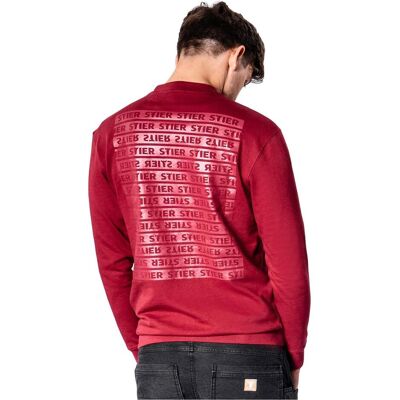 Stier, Arbeitsjacke, Crew Sweat Style Print XXL Deep Red (XXL) Stier, Arbeitsjacke, Crew Sweat Style Print XXL Deep Red (XXL)