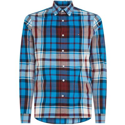 Tommy Hilfiger Herren, Hemden, Langärmliges Oxford-Hemd für Herren, Blau, (M) Tommy Hilfiger Herren, Hemden, Langärmliges Oxford-Hemd für Herren, Blau, (M)