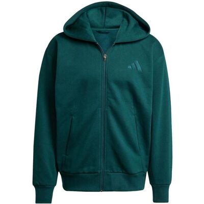 Adidas Herren, Pullover, Herren-Fleece-Sweatshirt, grün, für alle Jahreszeiten, Grün, (S) Adidas Herren, Pullover, Herren-Fleece-Sweatshirt, grün, für alle Jahreszeiten, Grün, (S)