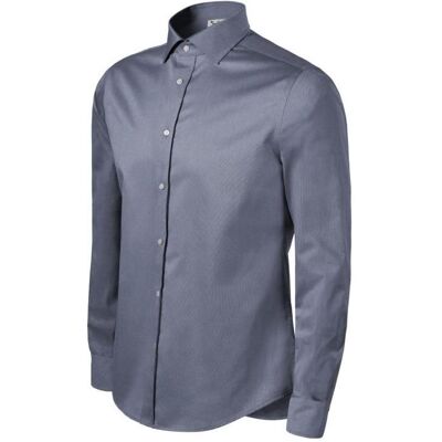 Malfini, Herren, Hemden, Journey Men's Shirt (Storm Gray Melange), Grau, Silber, (3XL) Malfini, Herren, Hemden, Journey Men's Shirt (Storm Gray Melange), Grau, Silber, (3XL)