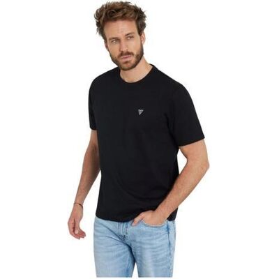 Guess Herren, Shirts, Cn Patch, Schwarz, (L) Guess Herren, Shirts, Cn Patch, Schwarz, (L)